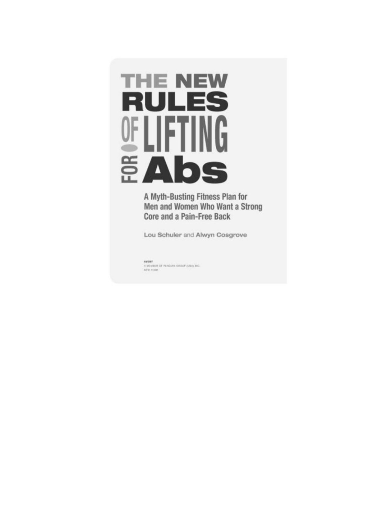 The New Rules Of Lifting For Abs Lou Schuler