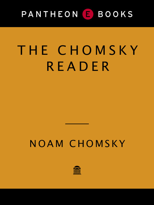 The Chomsky Reader Noam Chomsky