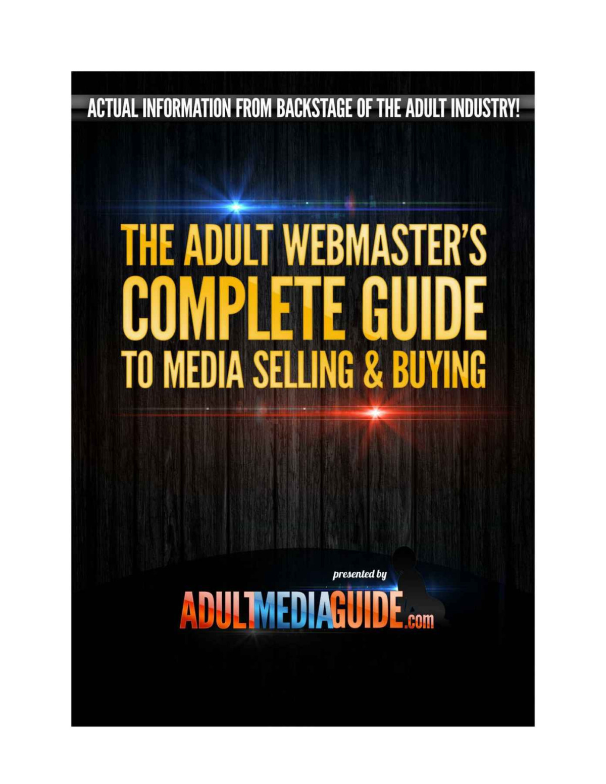 The Adult Webmasters Complete Guide To Media Sellinh Buying Actual Information From Backstage Of Adult Industry Adult Media Guide