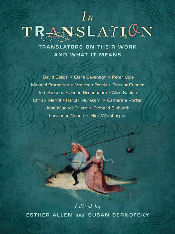 In Translation Esther Allen