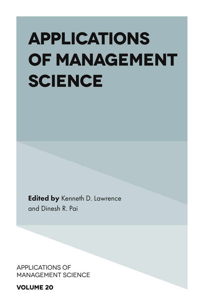 Applications Of Management Science Lawrence Kenneth D Pai Dinesh R