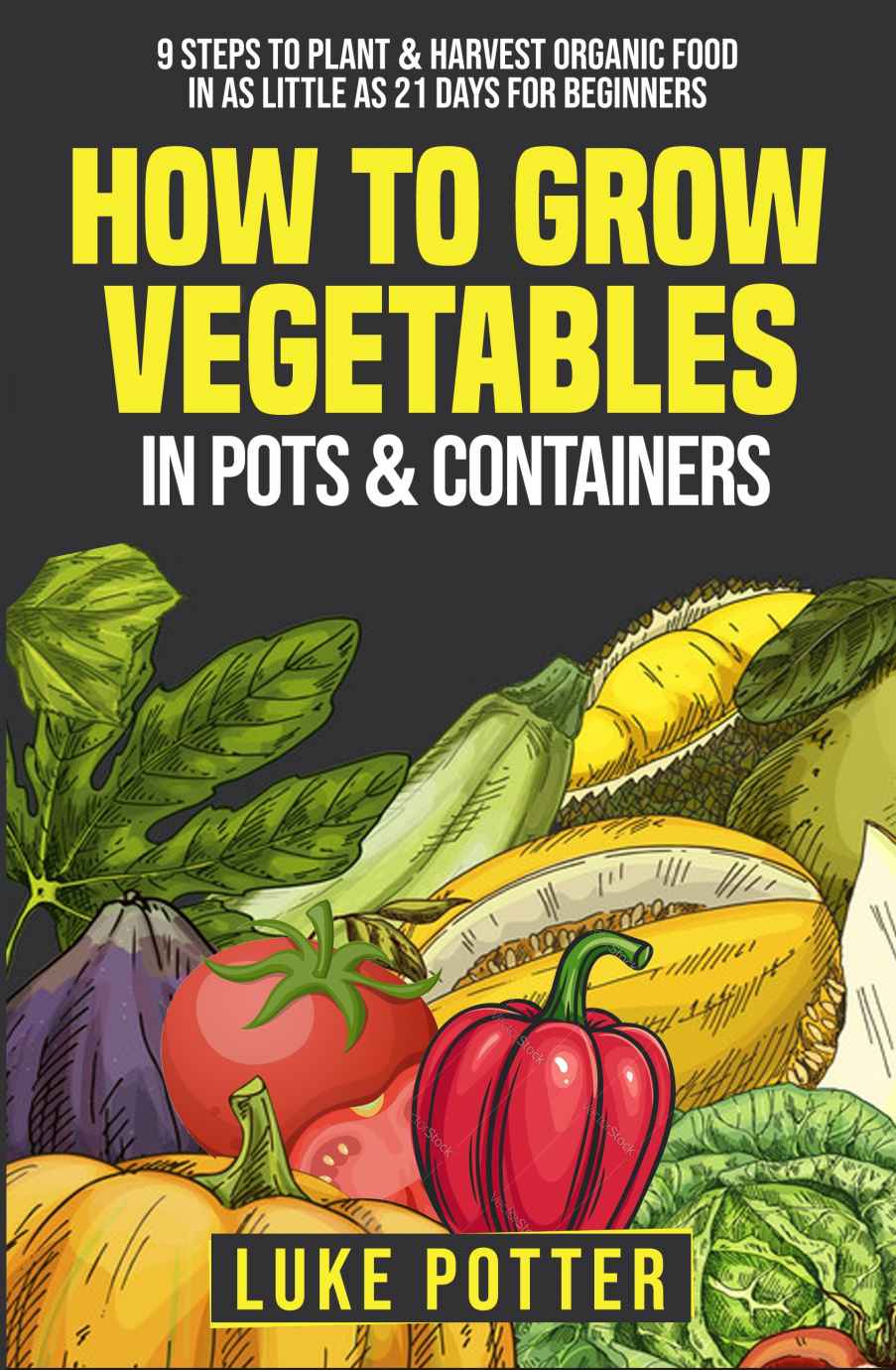 How To Grow Vegetables In Pots Containers 9 Steps To Plant Harvest Organic Food In As Little As 21 Days For Beginners Potter
