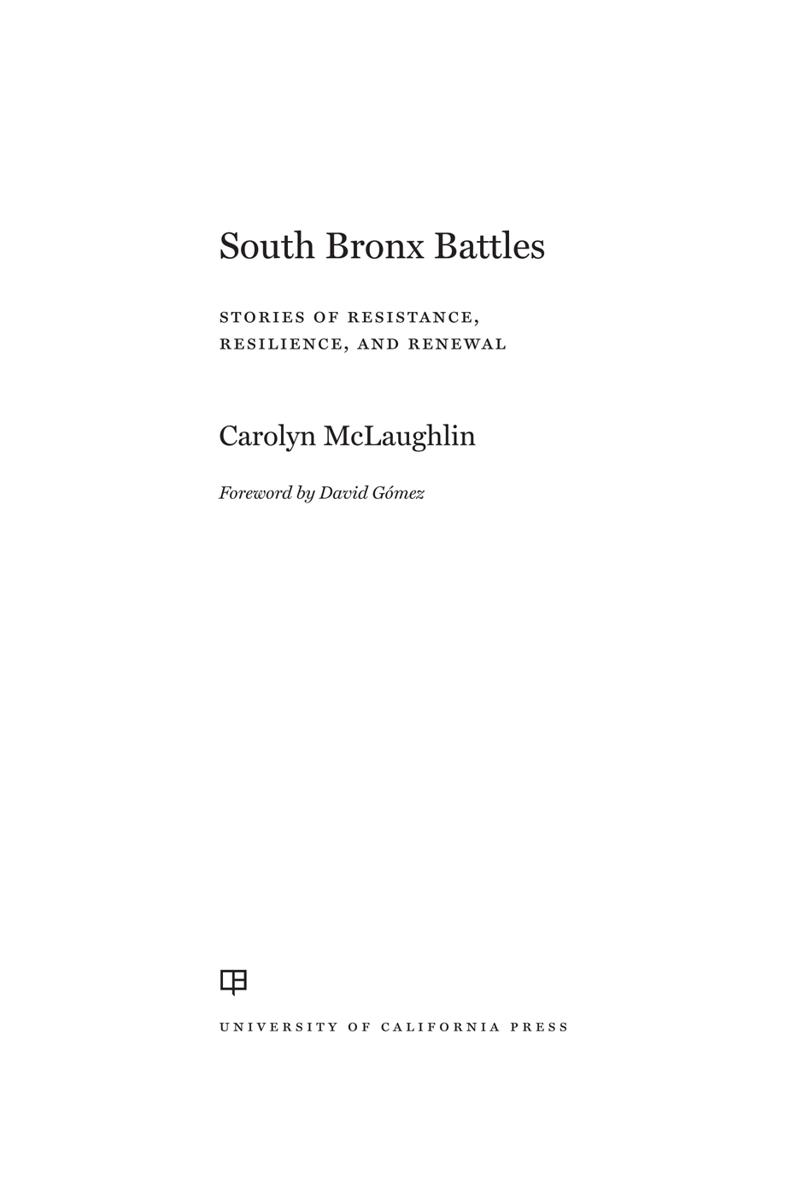South Bronx Battles Carolyn Mclaughlin