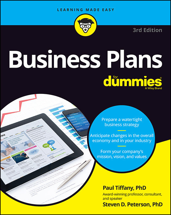 Business Plans For Dummies Tiffany Paulpeterson Steven D Steven D Peterson