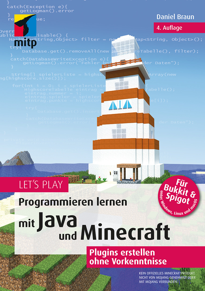 Lets Play Programmieren Lernen Mit Java Und Minecraft Daniel Braun