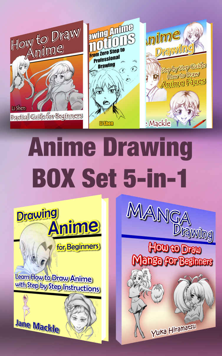Anime Drawing Box Set 5in1 Shen Li Mackle Jane Hiramatsu