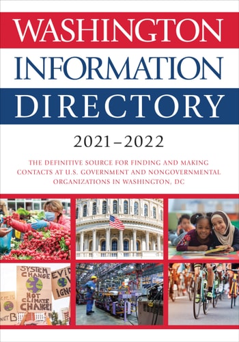 Washington Information Directory 20212022 Revised And Updated Cq Press