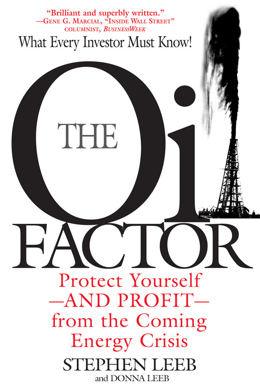 The Oil Factor Protect Yourselfand Profitfrom The Coming Energy Crisis Stephen Leeb Donna Leeb