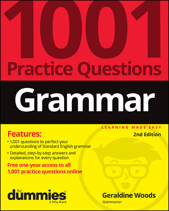 Grammar 1001 Practice Questions For Dummies Free Online Practice Woods