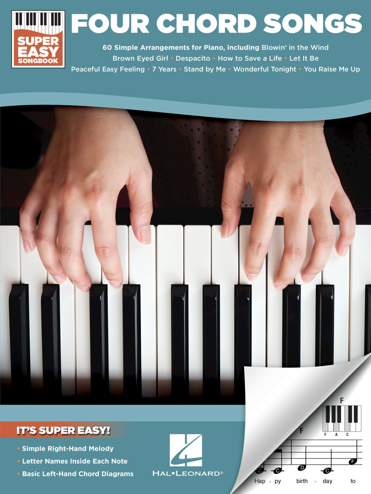 Four Chord Songssuper Easy Songbook Hal Leonard Corp