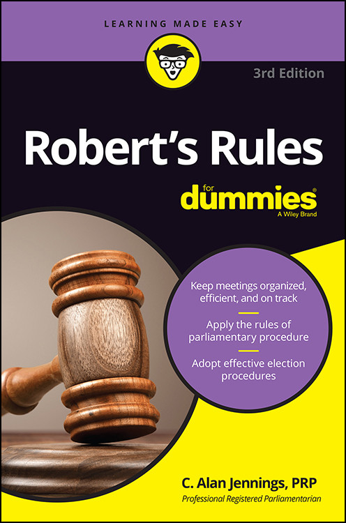 Roberts Rules For Dummies Prp C Alan Jennings