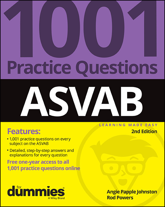 Asvab 1001 Practice Questions For Dummies Online Practice Papple Johnston