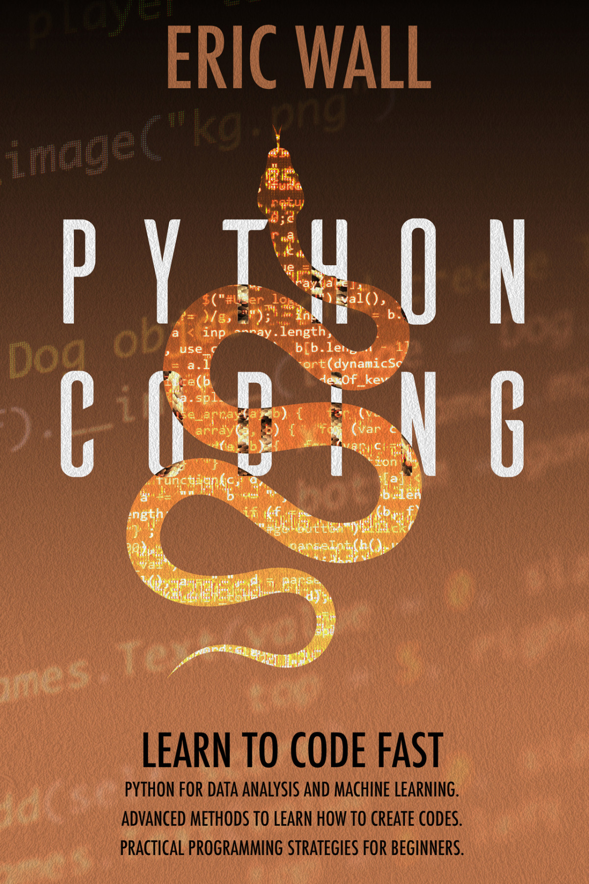 Python Coding Learn To Code Fast Python For Data Analysis And Machine Learning Advanced Methods To Learn How To Create Codes Practical Programming Strategies For Beginners Eric Wall