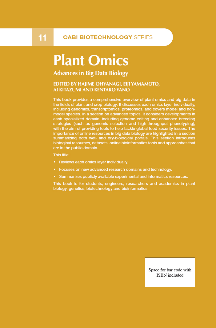 Plant Omics Hajime Ohyanagikentaro Yanoeiji Yamamotoai Kitazumi