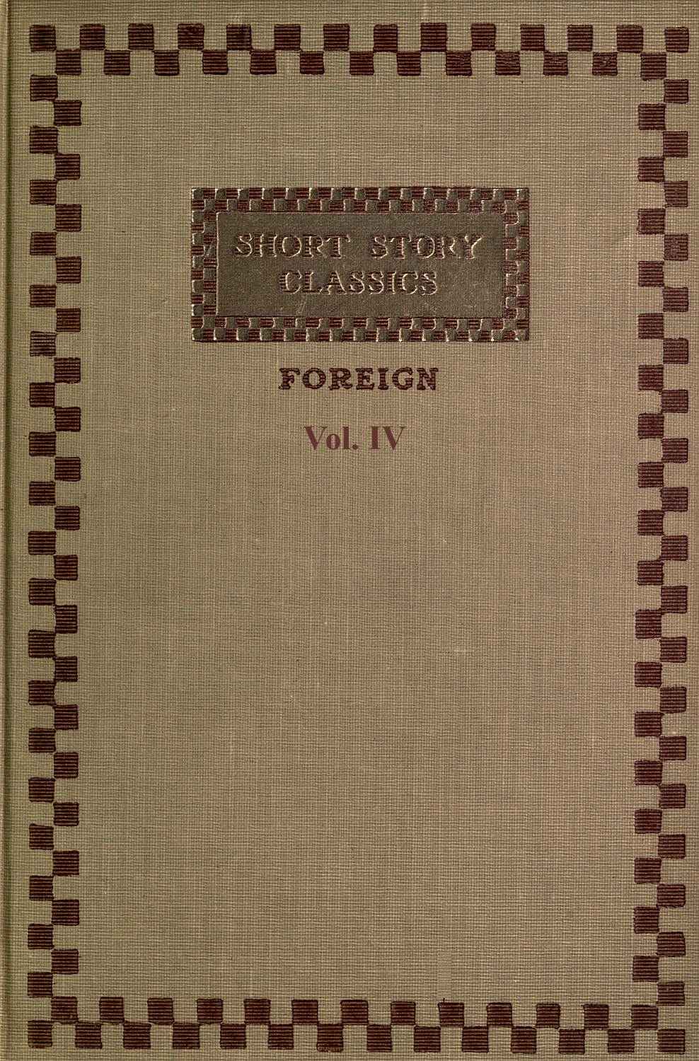 Short Story Classics Foreign Vol 4 French 1 Patten William
