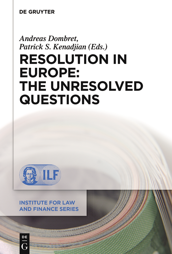 Resolution In Europe The Unresolved Questions Andreas Dombret