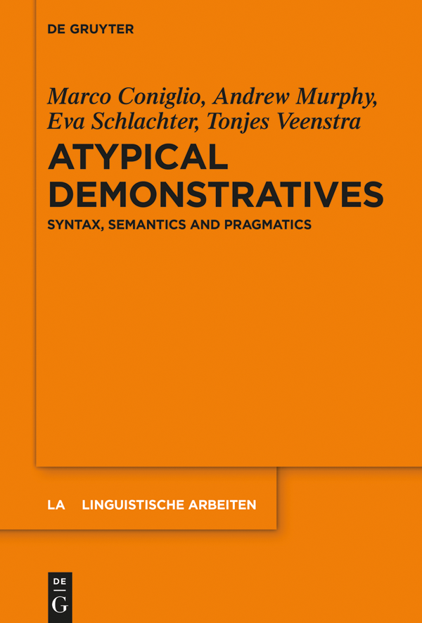 Atypical Demonstratives Walter De Gruyter