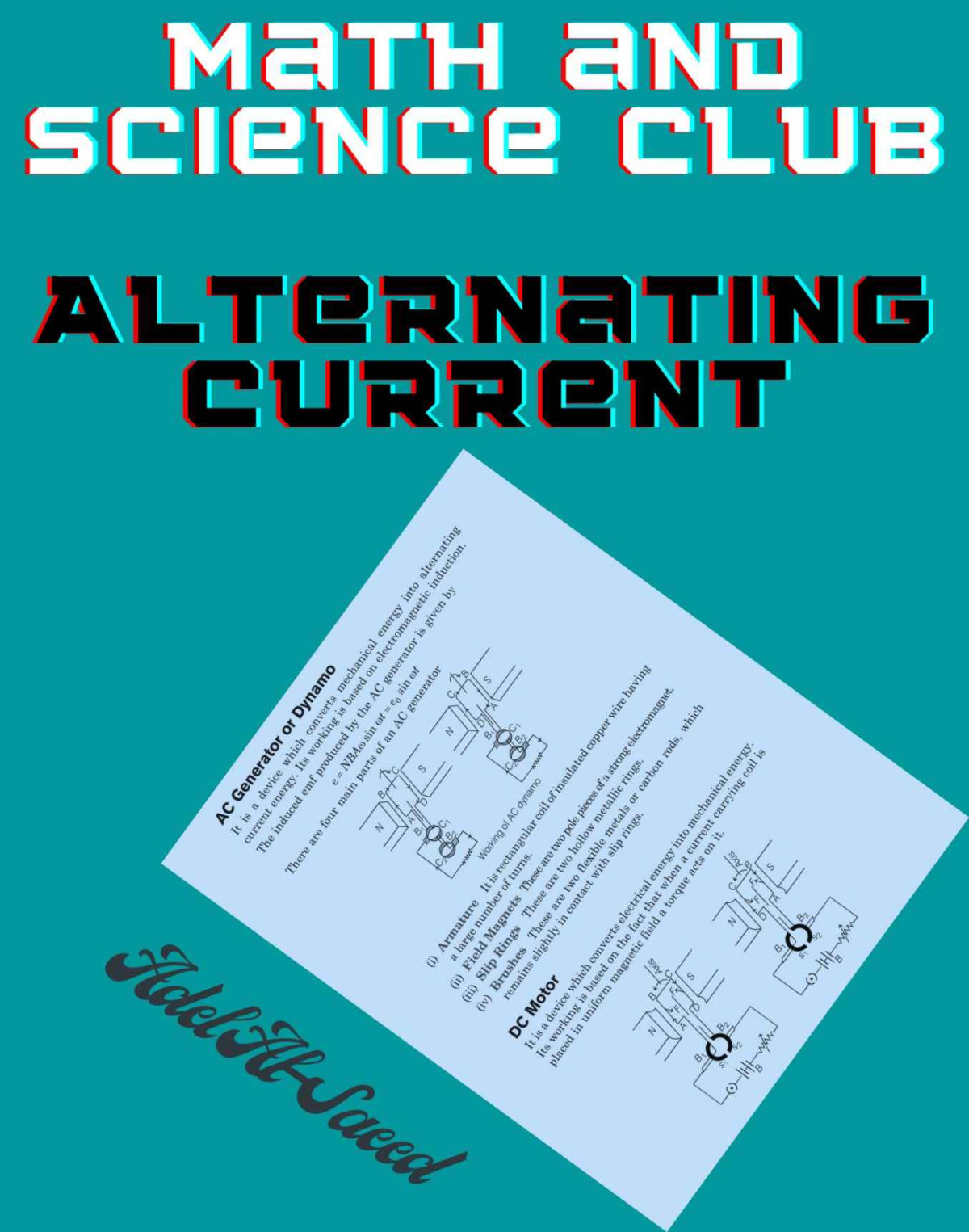 Math And Science Club Alternating Current Alsaeed Adel