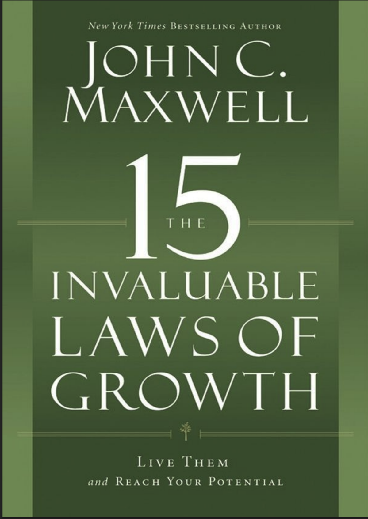 The 15 Invaluable Laws Of Growth Live Them And Reach Your Potential Maxwell