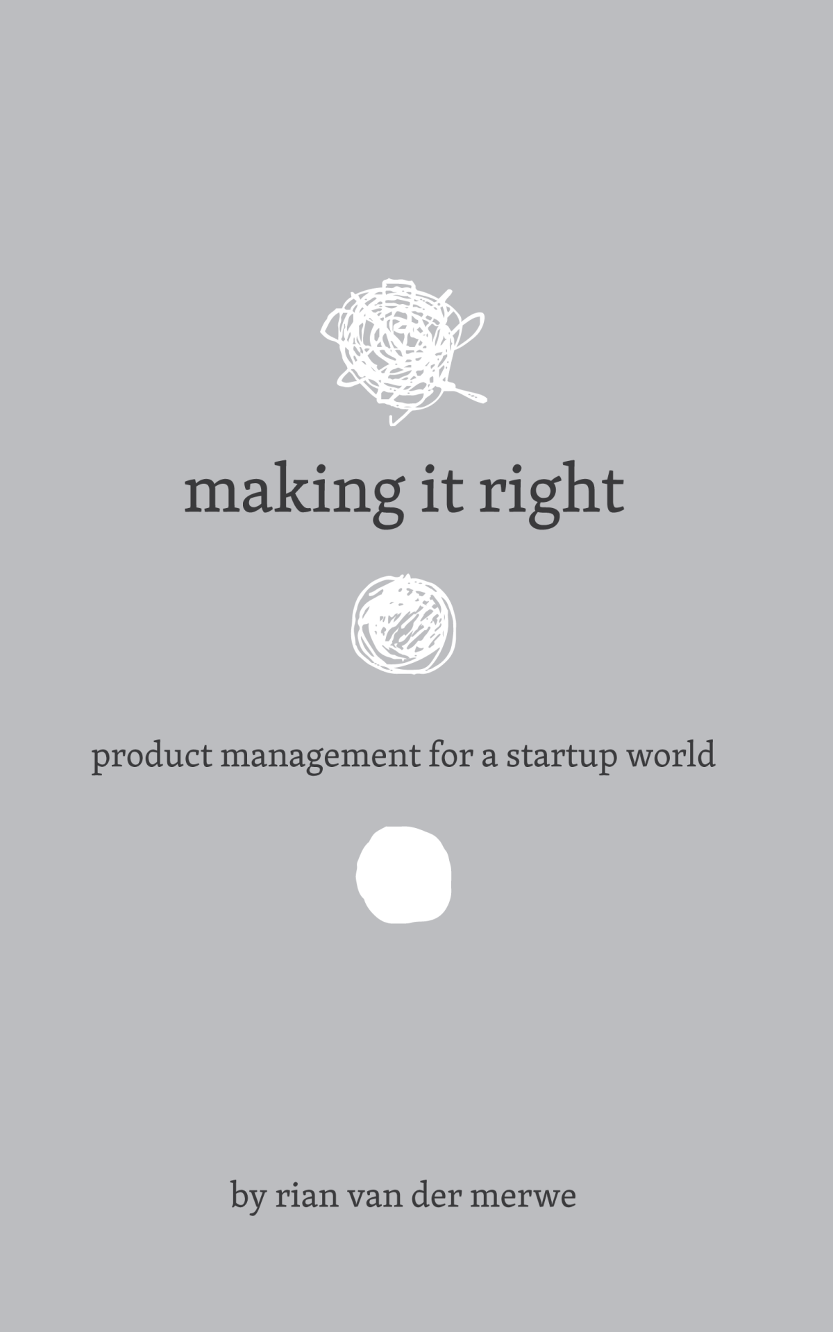 Making It Right Product Management For A Startup World Rian Van Der Merwe