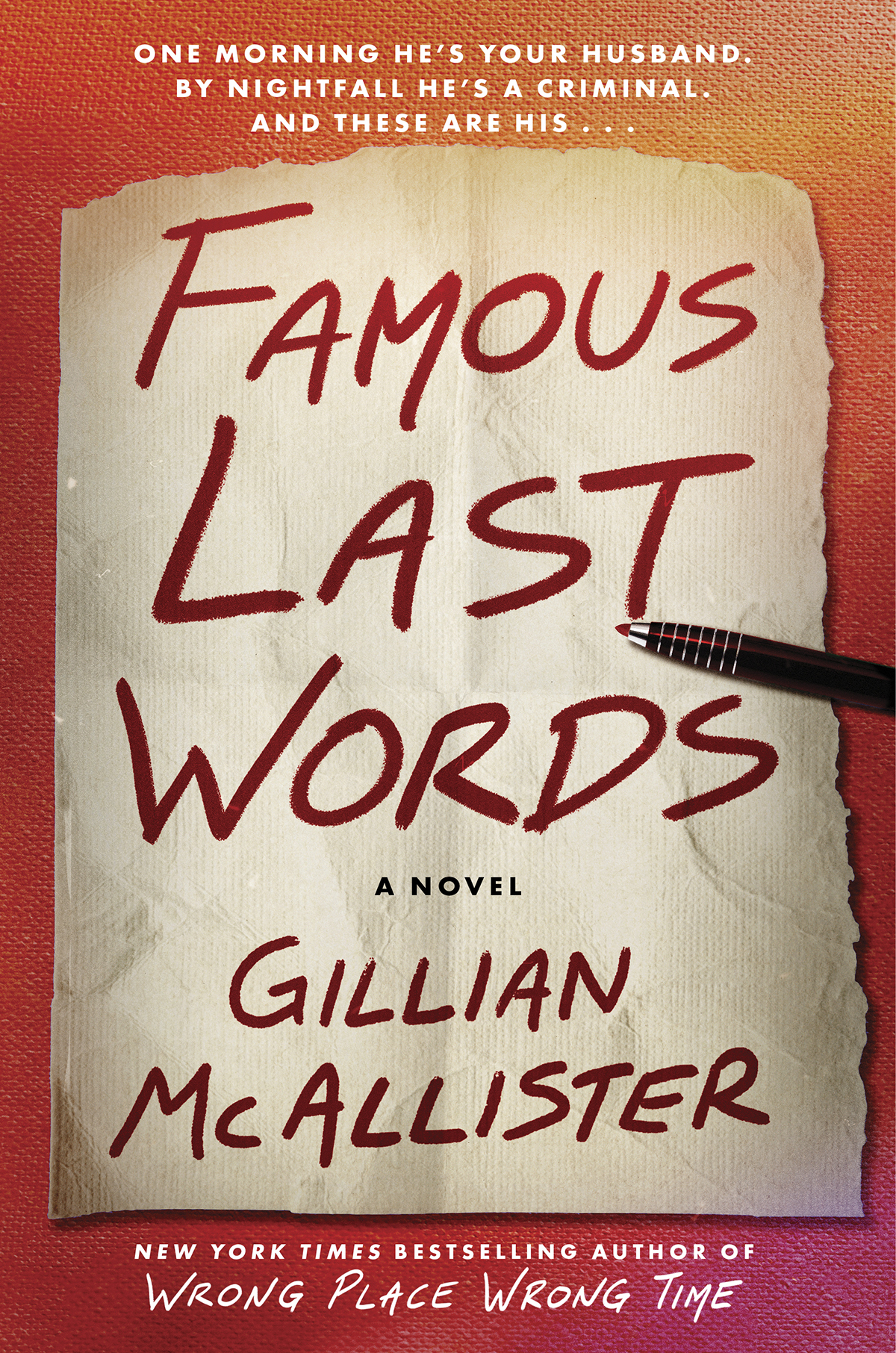 Famous Last Words Gillian Mcallister
