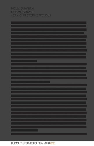 Cosmograms Melik Ohanian Jeanchristophe Royoux