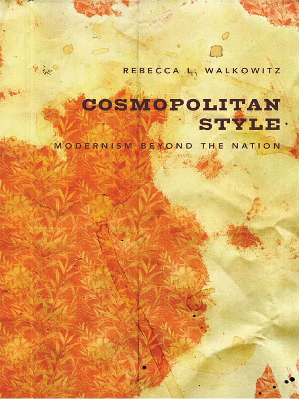 Cosmopolitan Style Rebecca L Walkowitz