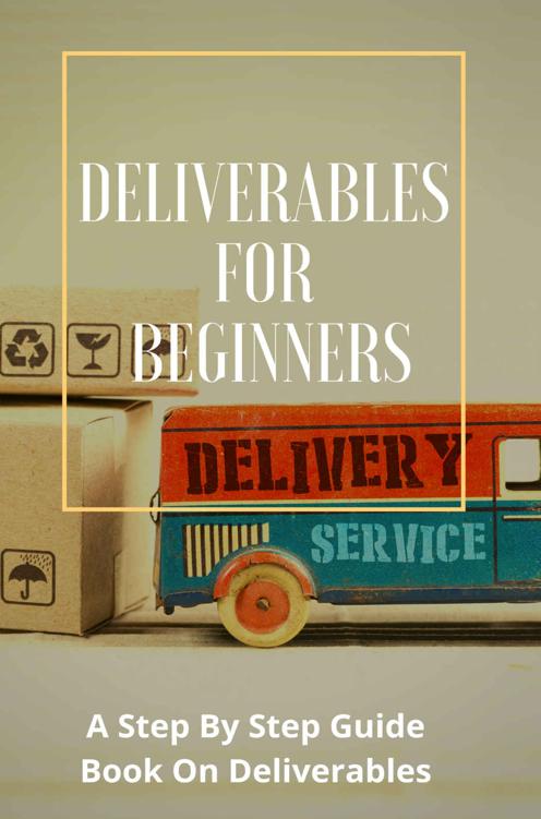 Deliverables For Beginners A Step By Step Guide Book On Deliverables Pictures Taken By Drones Vina Goude