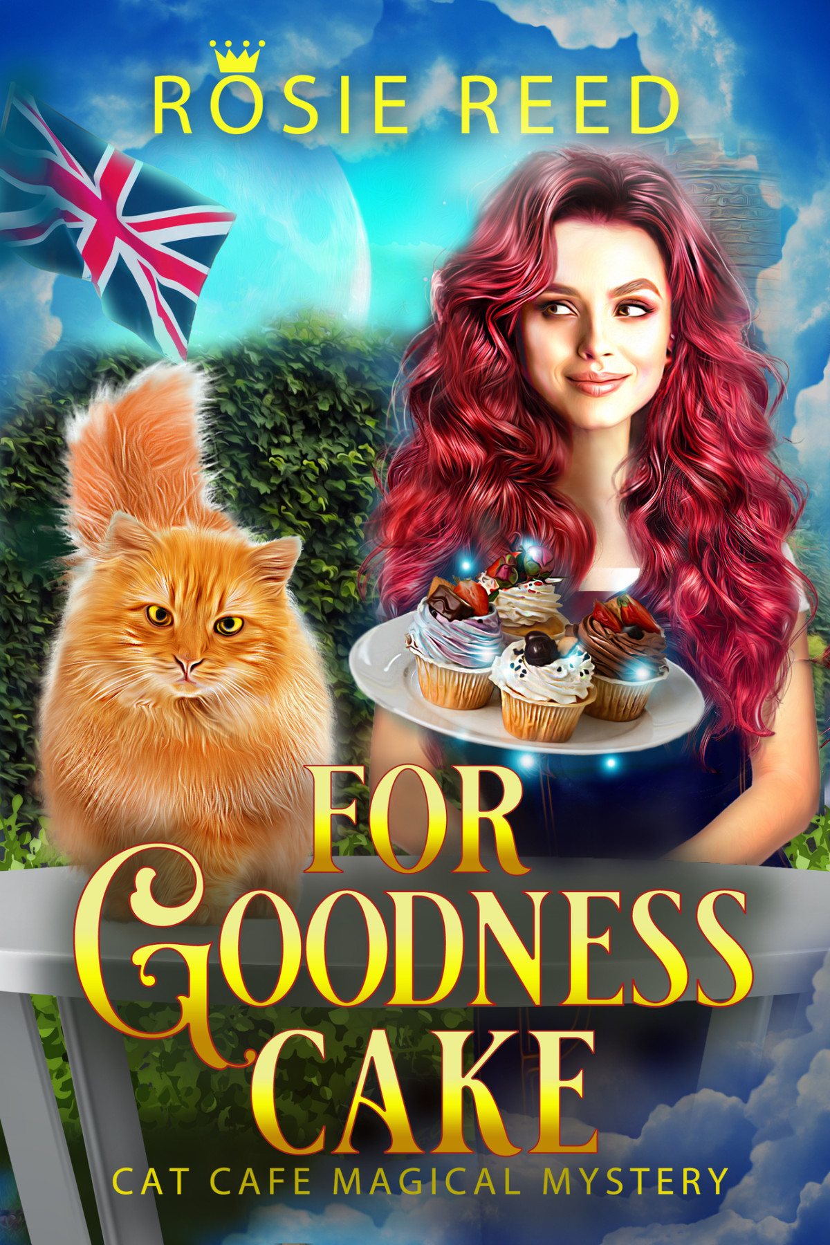 For Goodness Cake A Paranormal Cozy Mystery Cat Cafe Magical Mystery Book 4 Rosie Reed