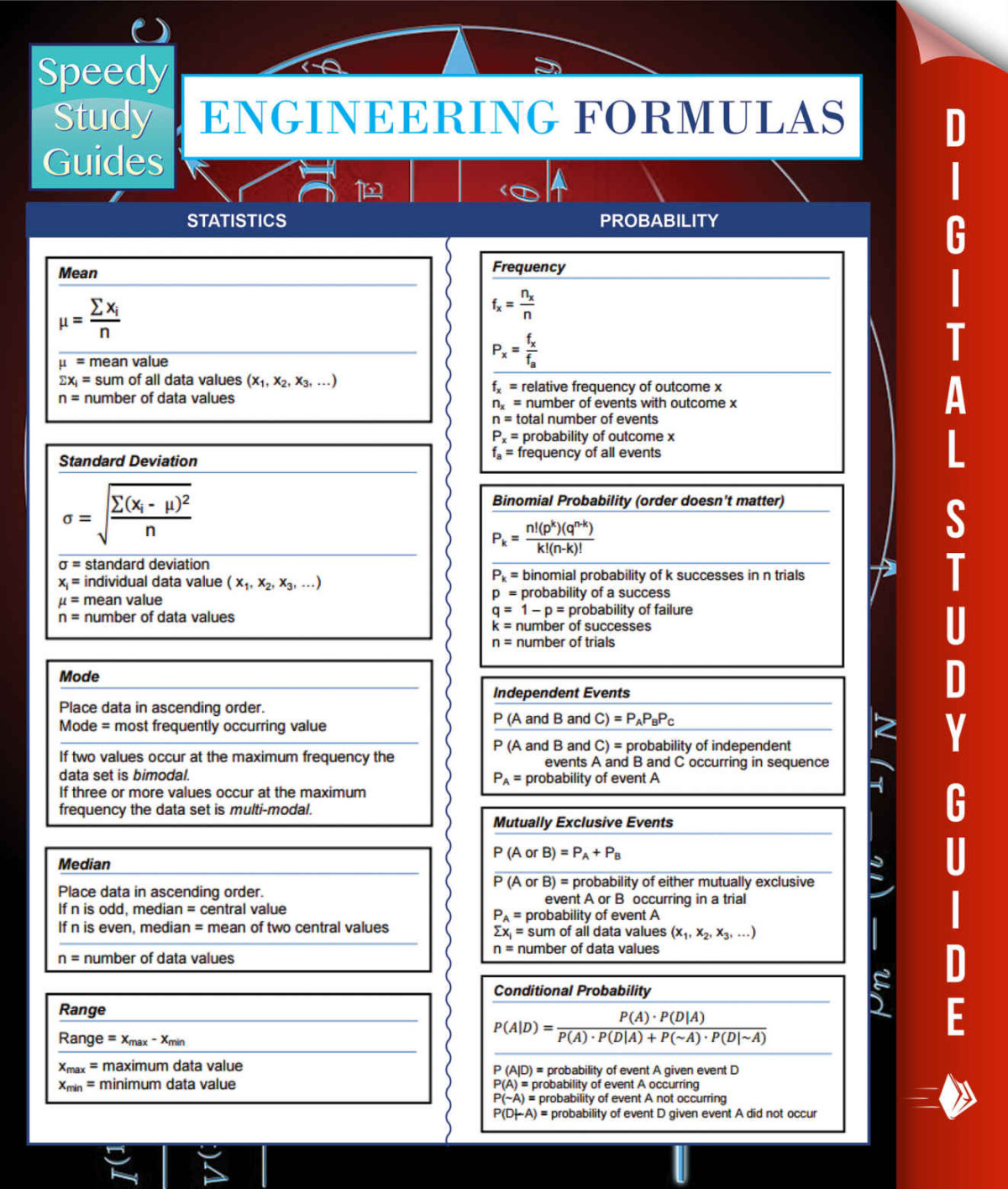 Engineering Formulas Speedy Study Guides Publishing Speedy