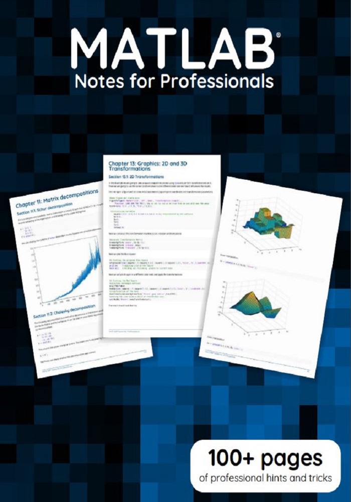Matlab Notes For Professionals Mousaif Yassine
