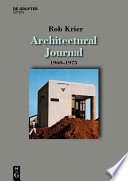 Architectural Journal 19601975 Rob Krier
