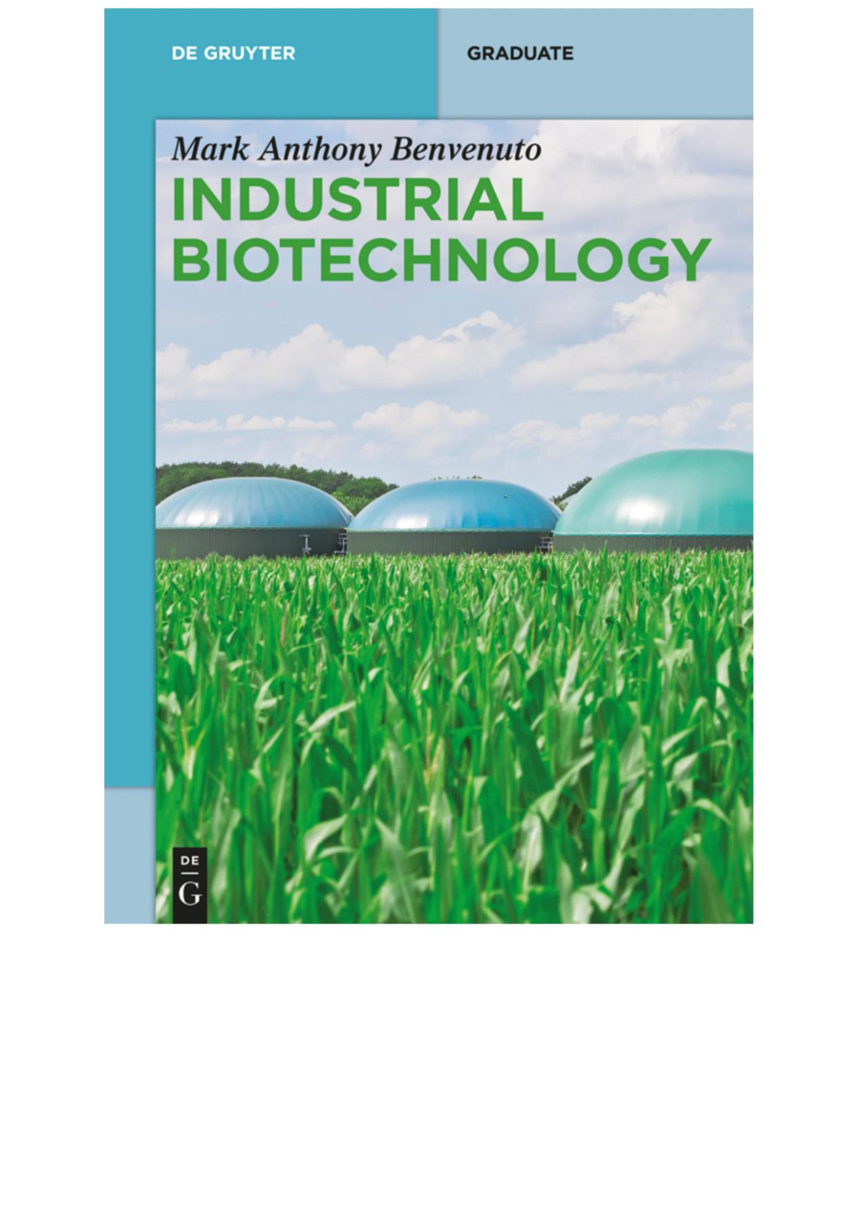 Industrial Biotechnology Mark Anthony Benvenuto
