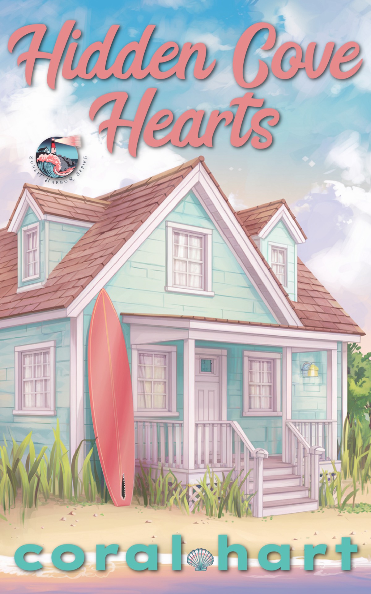 Hidden Cove Hearts Coral Hart