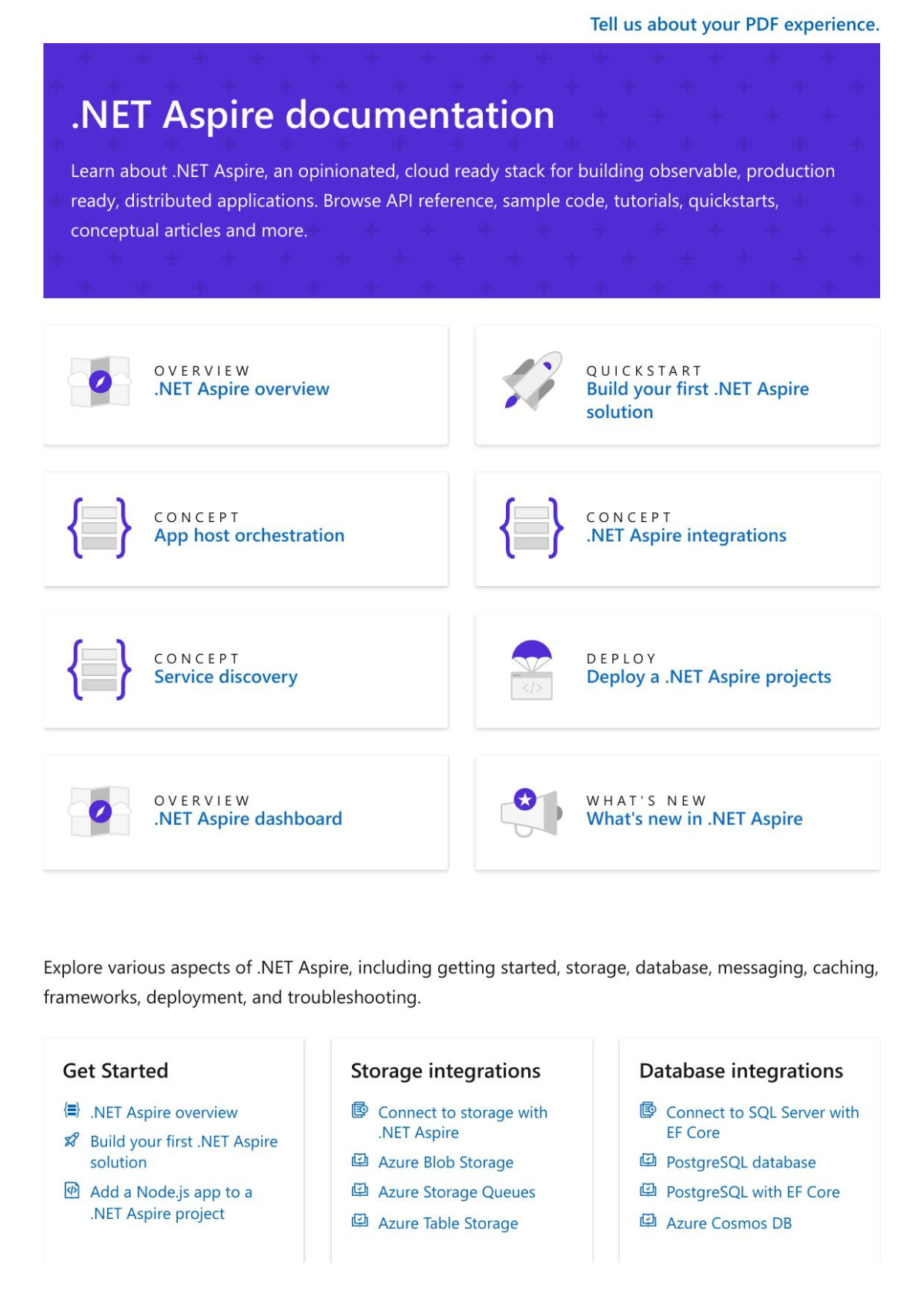Net Aspire Documentation 20250320 Microsoft Learn