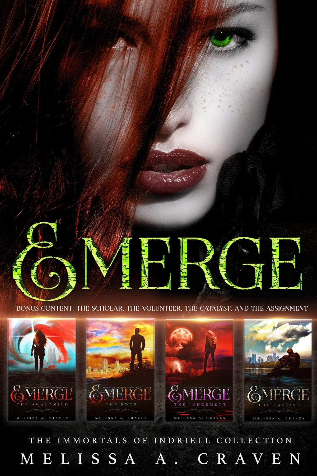 Emerge Immortals Of Indriell Boxset Books 1 15 2 3 Bonus Books Melissa A Craven