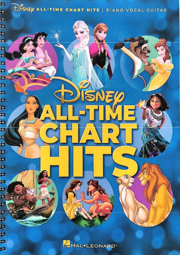 Disney Alltime Chart Hits Pianovocalguitar Songbook With 28 Favorites Bilingual Hal Leonard