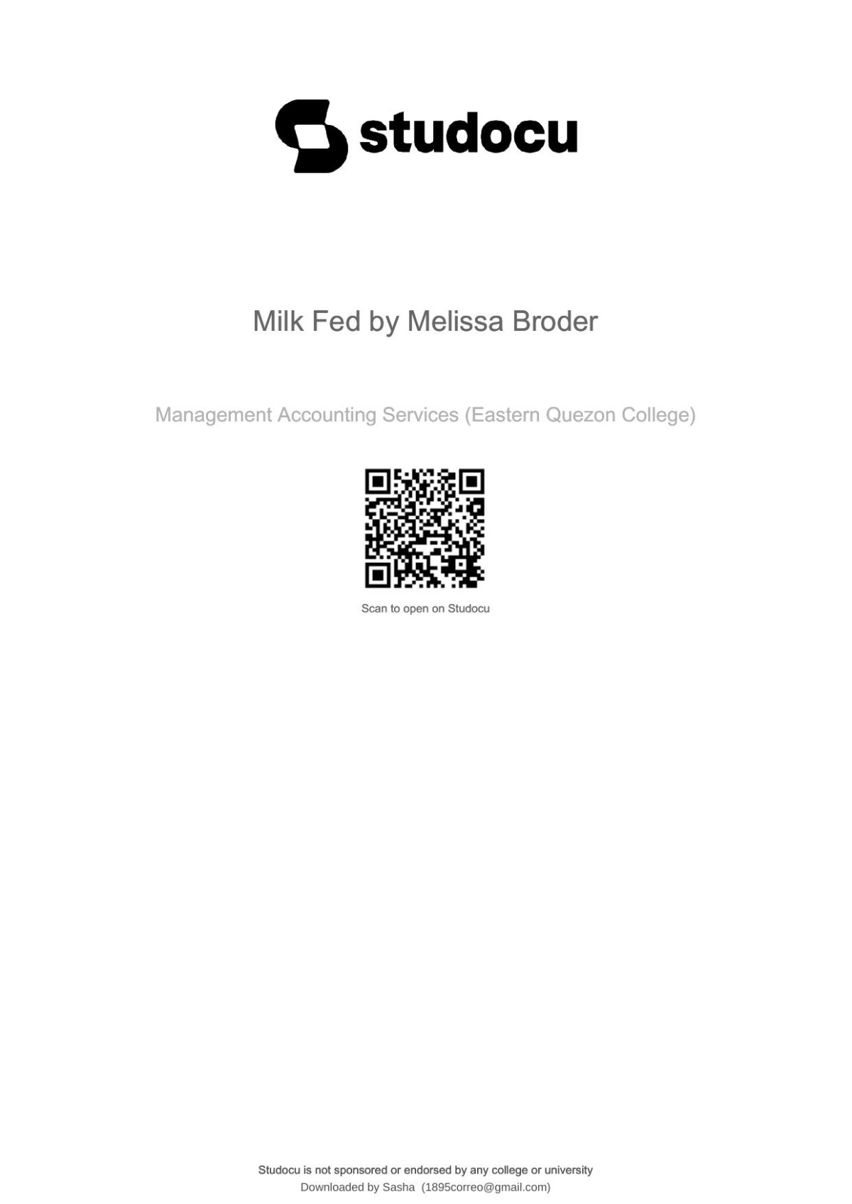 Milk Fed 1st Edition Melissa Broder