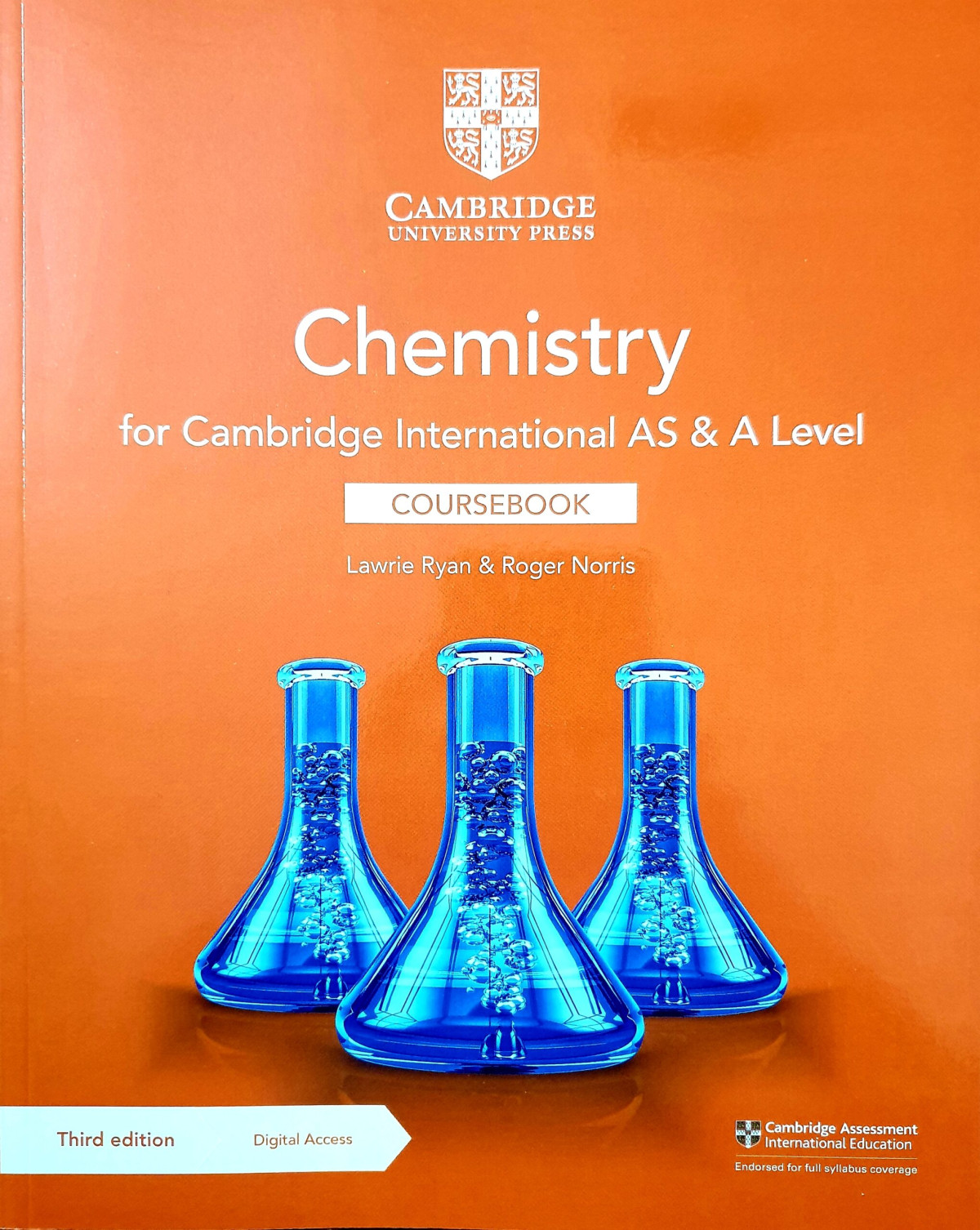 Cambridge International As A Level Chemistry Coursebook With Digital Access 2 Years 3rd Edition Lawrie Ryan
