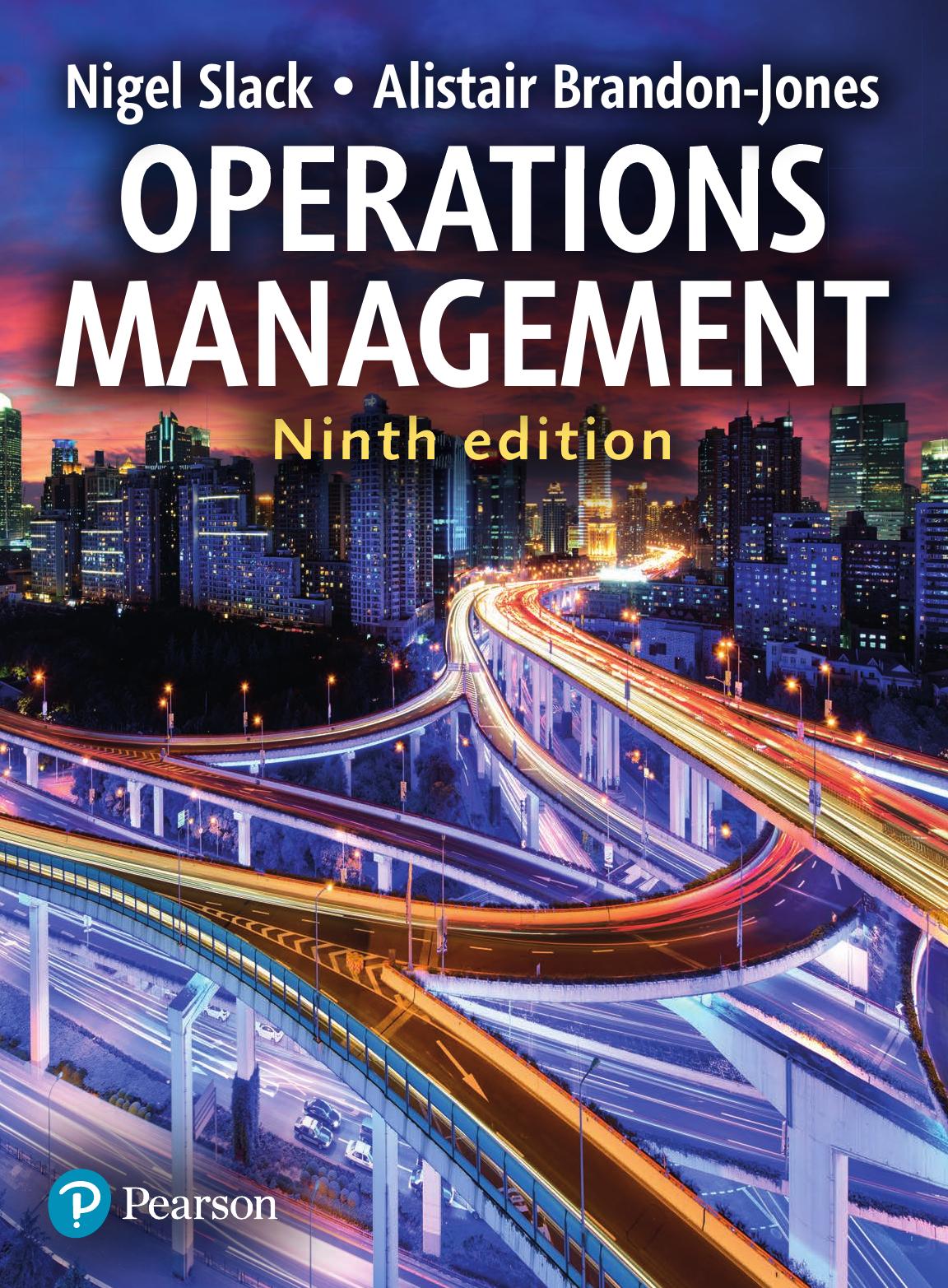 Operations Management 9th Edition Nigel Slack Alistair Brandonjones