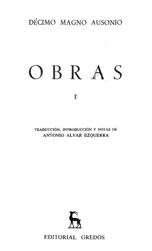 Obras I Dcimo Magno Ausonio
