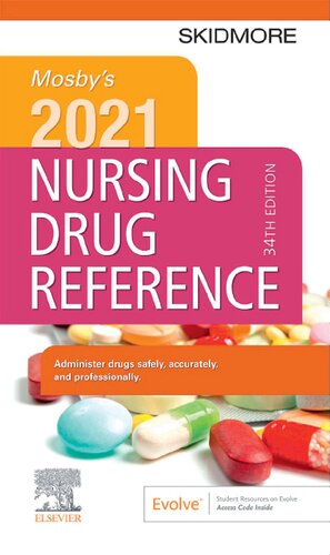 Mosbys 2021 Nursing Drug Reference 34th Edition Linda Skidmoreroth