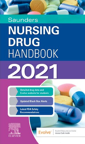 Saunders Nursing Drug Handbook 2021 1st Edition Robert J Kizior