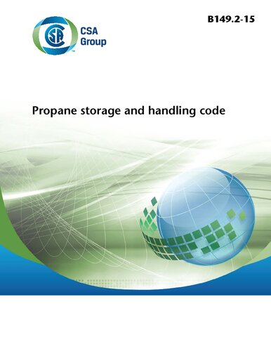 Csa B149215 Propane Storage And Handling Code