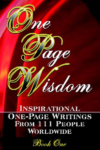 One Page Wisdom Book One Directories New Age