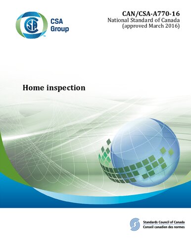 Cancsaa77016 Home Inspection Standards Council Of Canada