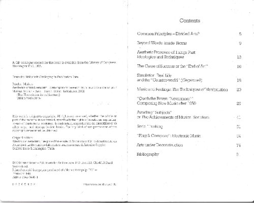 Aesthetics Of Total Serialism Contemporary Research From Music To Architecture Markus Bandur