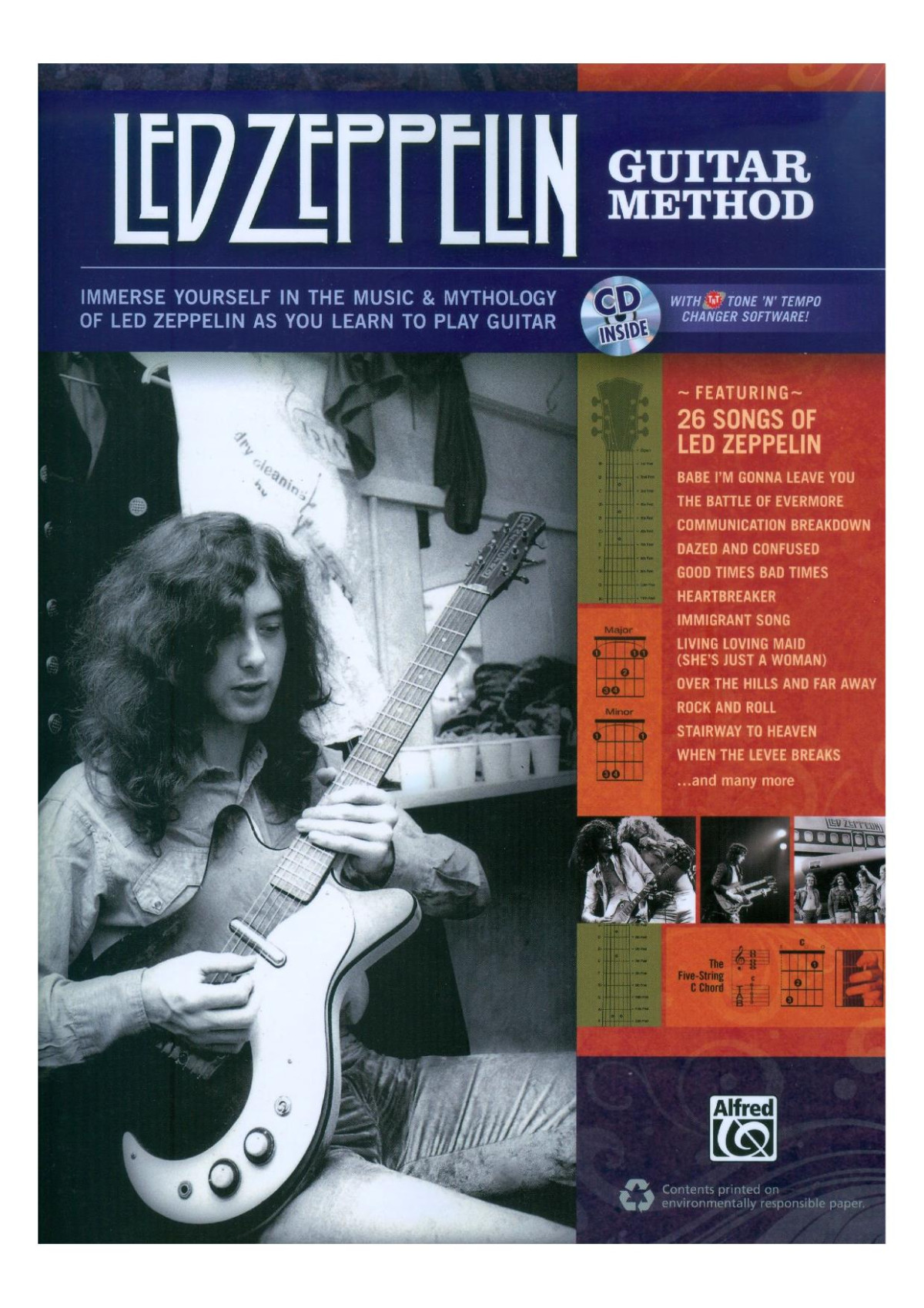 Led Zeppelin Guitar Method Immerse Yourself In The Music And Mythology Of Led Zeppelin As You Learn To Play Guitar Book Online Audiosoftware Wit Led Zeppelin