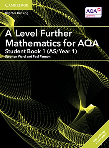 A Level Further Mathematics For Aqa Student Book 1 Asyear 1 Student Stephen Ward