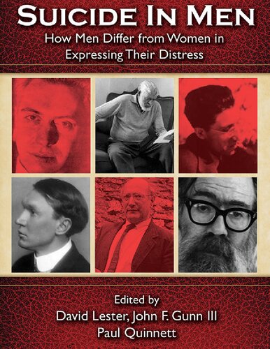 Suicide In Men How Men Differ From Women In Expressing Their Distress David Lester Editor